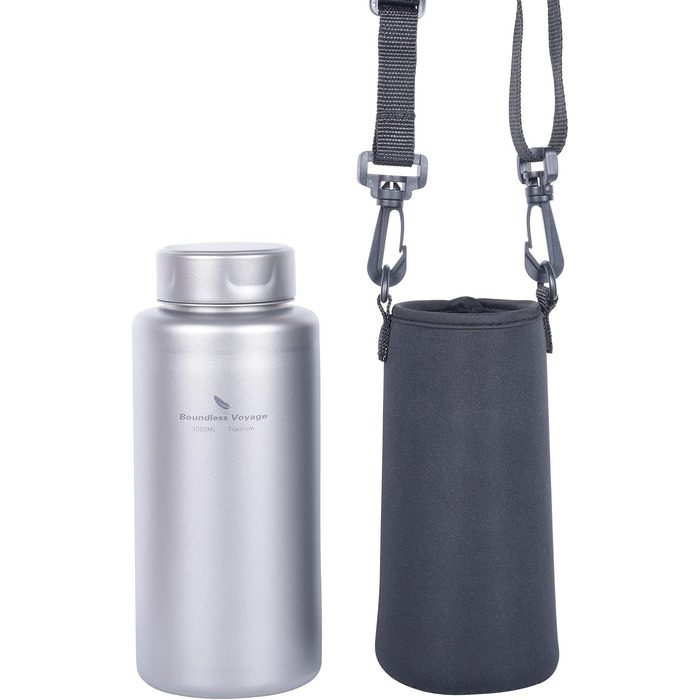 Одношарова титанова пляшка для води 1 л. Boundless Voyage