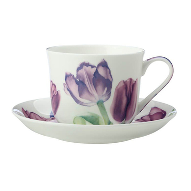 Чашка з блюдцем Maxwell & Williams Tulips FLORIADE, порцеляна, 480 мл