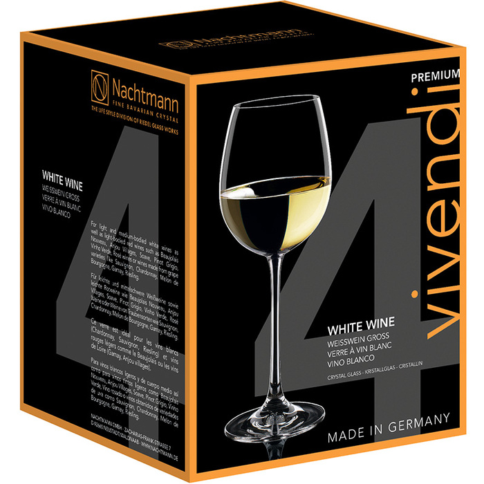 Набір келихів для білого вина Nachtmann Vivendi, 474 мл, 4 шт.