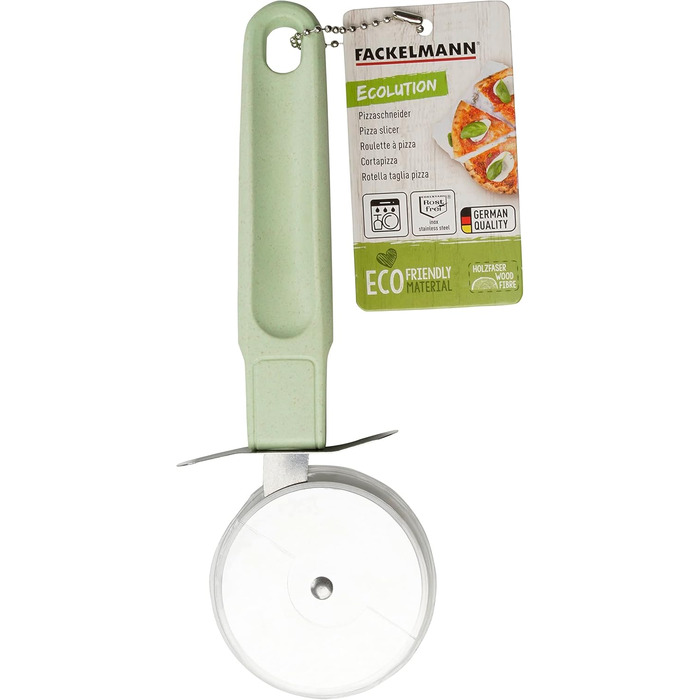 Ніж для піцци 20 x 7,5 см зелений Ecolution Fackelmann