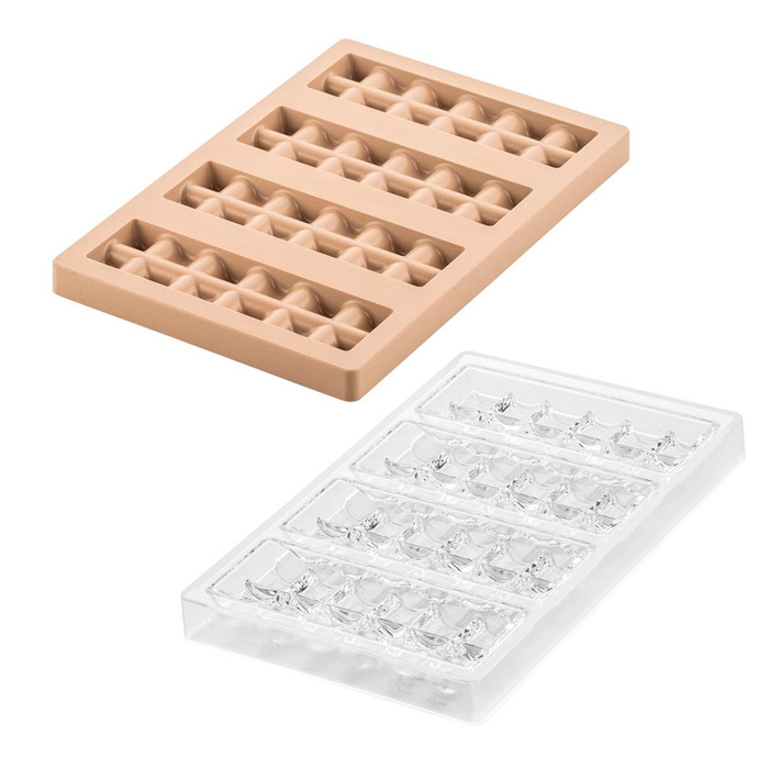 CH023 - KIT SINFONIA T Набір форм для шоколаду 150x50 h20,5 мм (4х107 мл)