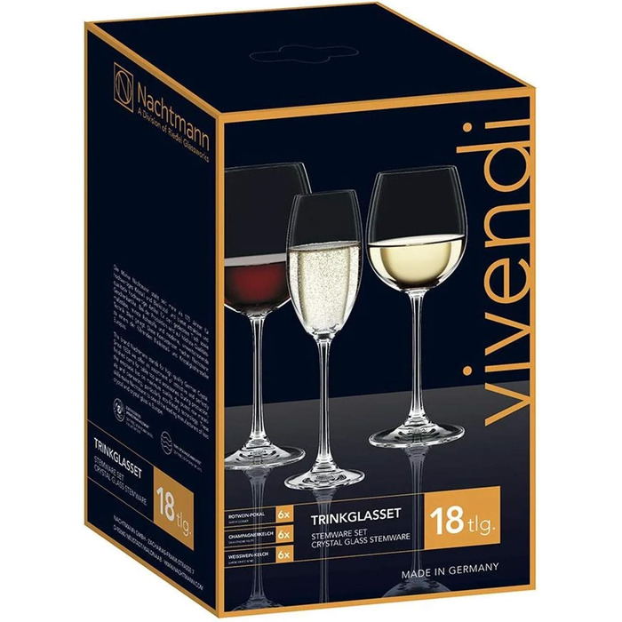 Бокал для шампанского, Бокал, прозрачный, 4 шт. (в упаковке ), 4 шт. (набор бокалов 18 шт.)