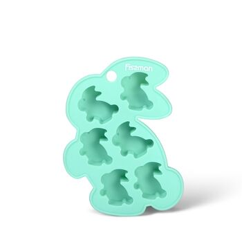 Форма для льда и шоколада Fissman 6 ячеек Зайчонок 15x11x1,5 см (6561)