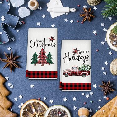 Набор из 2 рождественских кухонных полотенец 43 x 66 см LUYANFX