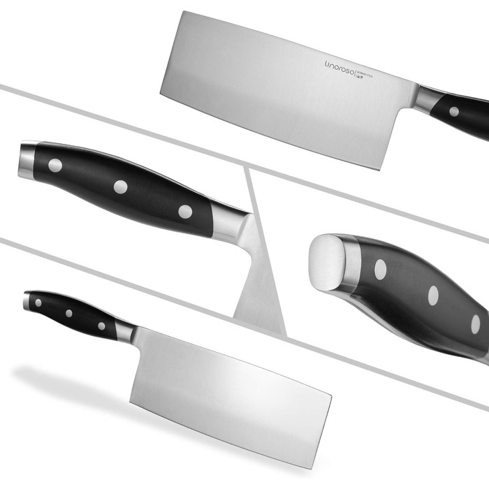 Нож для очистки овощей linoroso 9 см Нож для овощей Острые ножи для фруктов Кухонные ножи Маленькие кухонные ножи Поковки из немецкой углеродистой стали Эргономичная ручка с элегантной подарочной коробкой - серия Classic (7,5-дюймовый нож для мясника)