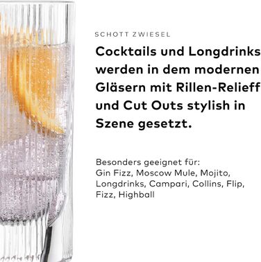 Набір келихів для лонгдрінків 4 шт 410 мл Fave Schott Zwiesel