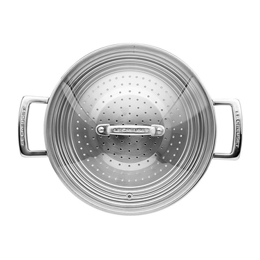 Паровая вставка со стеклянной крышкой 24 см Metal Le Creuset