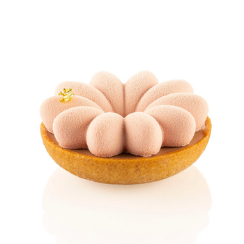 KIT 3D TARTE RING BLOOM Ø80 MM  Форма силіконова Ø80 h 20 мм + 6  кілець  (d 76,5 h, 17 мм) - 1*6 фо