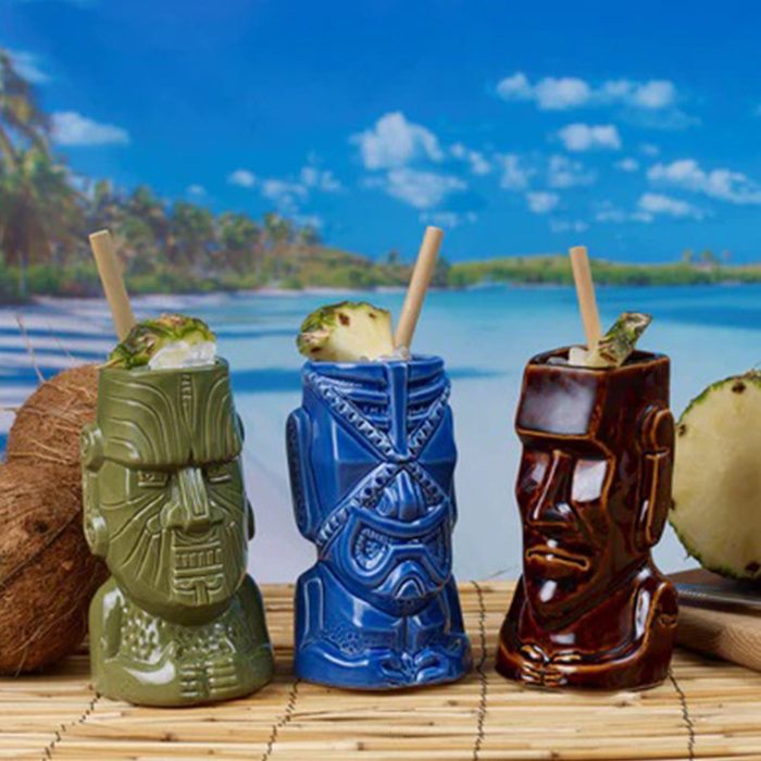 Стакан Тики 500 мл, зеленый, Moko, Tiki Tropical, Urbanbar (Урбанбар)
