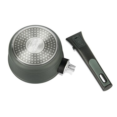 Ковш Fissman BRILLIANT 16x7,5см/1,3л со съемной ручкой и стеклянной крышкой (14380)