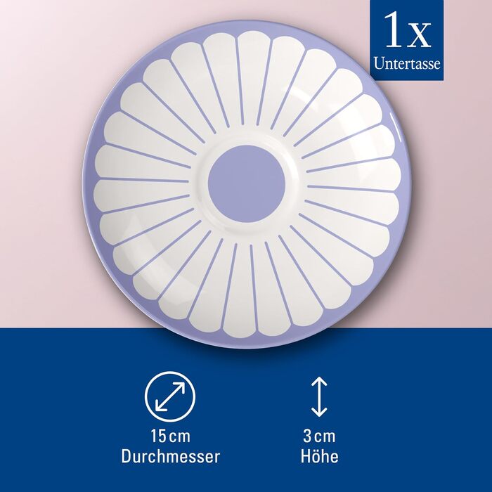 Блюдце кофейное 14,8 см, синий Fleur Villeroy & Boch