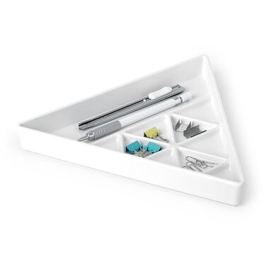 Лоток для коштовностей 24,13x20,95x3,81 см білий Trinity Schmucktablett Umbra