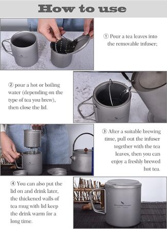 Кофейный набор с ситечком 375 мл. титан iBasingo