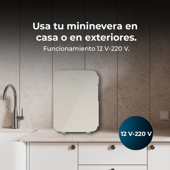 Міні-холодильник 6 л бежевий Cecotec