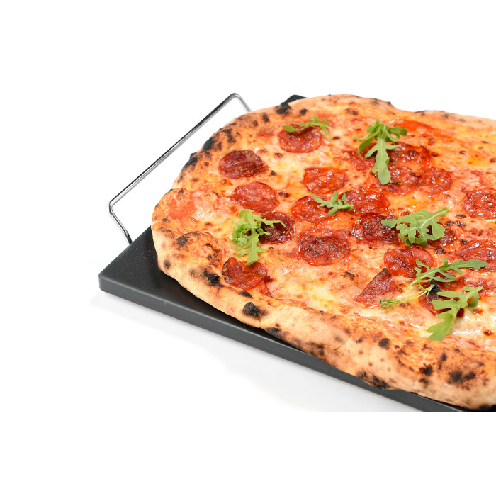 Камень для пиццы прямоугольный 38x30 см с подставкой GRILLI 300380 Код: 012334