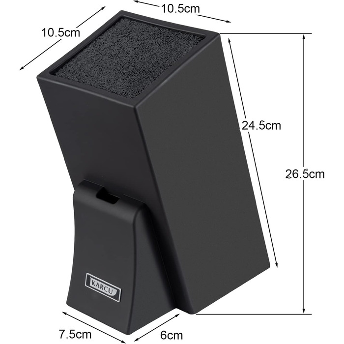 Універсальний блок ножів зі вставкою із щетини Karcu