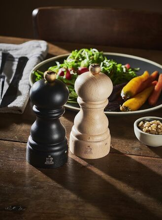 Ручний млин для перцю Peugeot Paris, регулювання помелу u'Select, висота 12 см, дерево, коричневий, 23447 Млин для перцю шоколадний