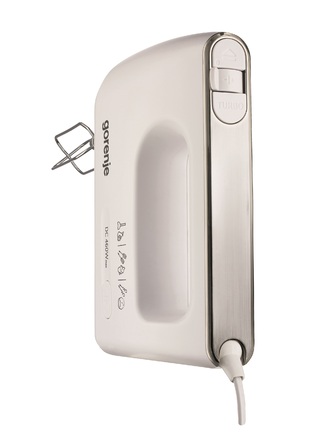 Gorenje Міксер ручний 460Вт, насадки-4, турборежим, білий