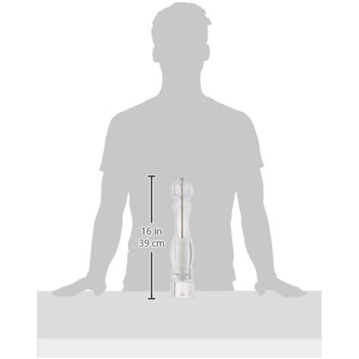 Прозрачный (38 см, соляная мельница), 900822/SME Nancy Acrylic, 6 x 6 x