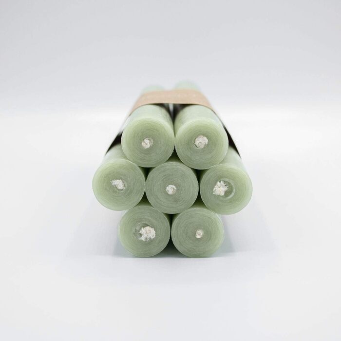 Набір з 7 конічних свічок 2,2 х 18 см, колір шавлії Infinity Boxs