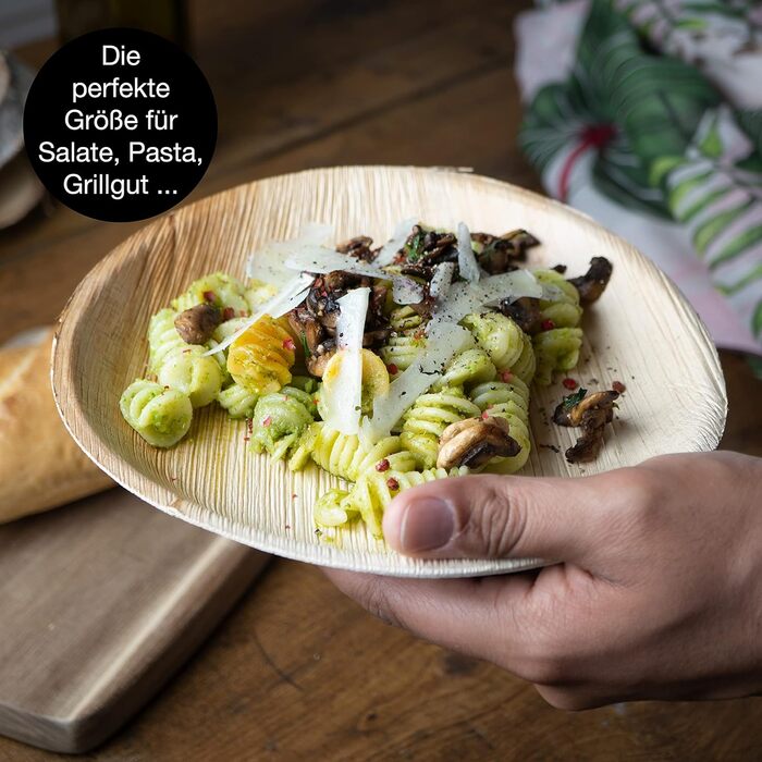 Набір тарілок з пальмового листя, круглі, 75 предметів Moritz & Moritz