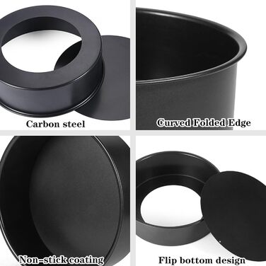 Кругла форма для випікання 2 шт 10 см IVEOPPE