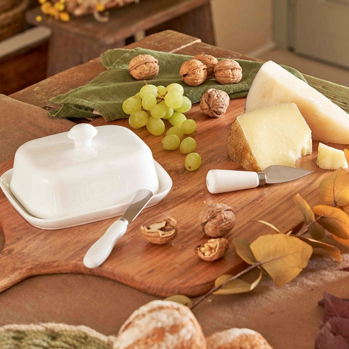 Маслянка La Porcellana Bianca TERRINE, порцеляна, 12 х 9,5 см