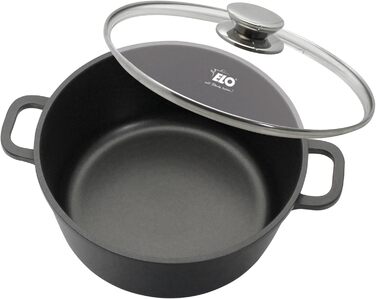 Каструля 1,3 л алюмінієва зі скляною кришкою 16 см Alucast ELO