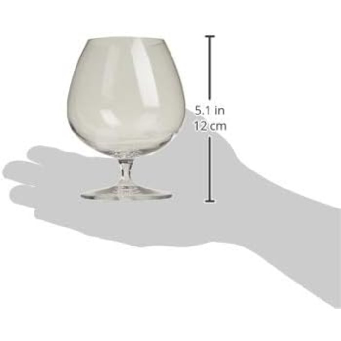 Коньяк Luigi Bormioli Vinoteque (6 шт. ), 456 мл, прозорий