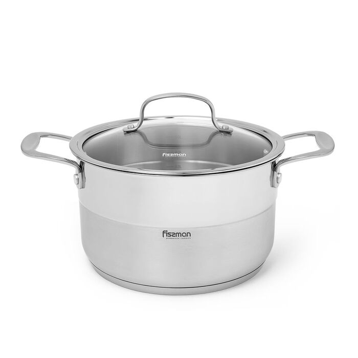 Каструля зі скляною кришкою 20 см 3,7 л NORDIA Fissman