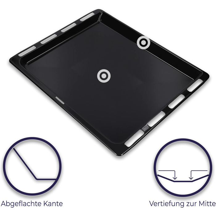 Деко емальоване 465 х 375 х 30 мм LUTH