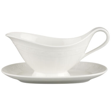 Соусник з блюдцем 400 мл White Pearl Villeroy & Boch