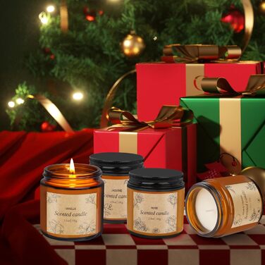 Ароматизована свічка у склянці 4 шт. YUEONEWIN