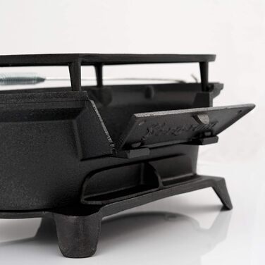 Чавунна каструля-гриль з решіткою для гриля 50 x 25 x 23 см BBQ-Toro