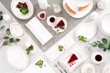 Блюдо Ardesto, 29х29см, порцеляна, квадратна, білий