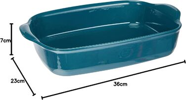 Форма для запікання керамічна прямокутна 36,5x23,5x7 см Mediterranean Blue Emile Henry