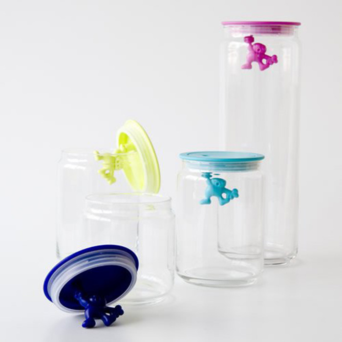 Ємність для зберігання 1,4 л прозора / чорна Gianni Alessi