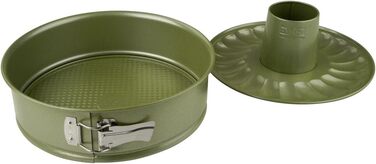 Форма для випічки роз'ємна 26 см з плоским і трубчастим дном Green Vision Zenker