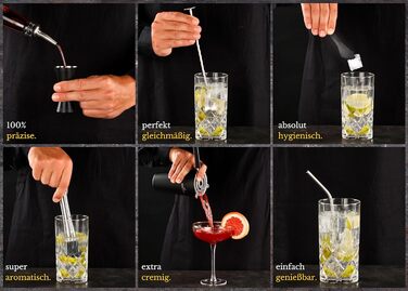 Коктейльний набір з нержавіючої сталі 700 мл з підставкою та барними аксесуарами BARMINGO