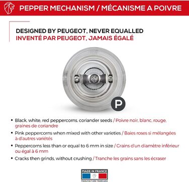 Прозрачный (9 см, мельница для перца), 900822/SME Nancy Acrylic, 6 x 6 x