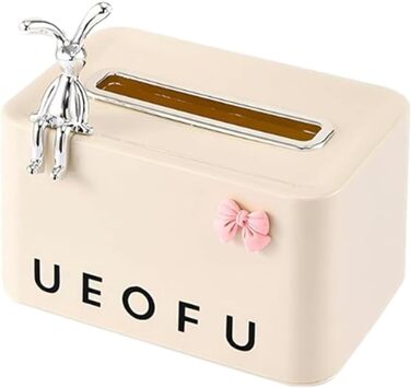 Диспенсер для серветок 18,8 x 12,5 x 10,4, бежевий Qurygin