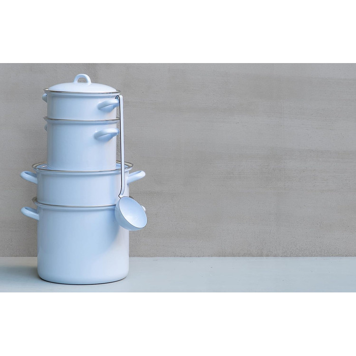 Кастрюля с хромированным ободком 24 см Riess