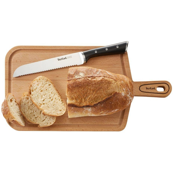 Tefal Ніж для хліба Ice Force, 20см, нержавіюча сталь, пластик, чорний
