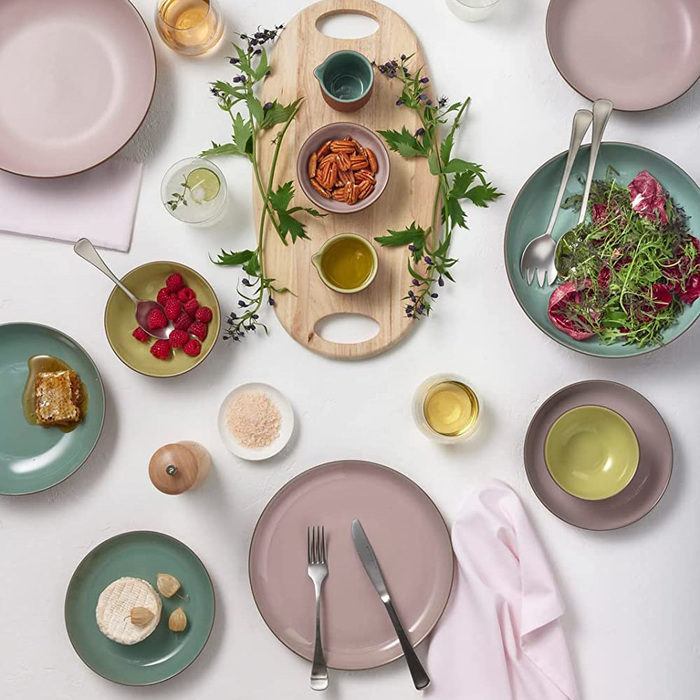 Миска сервировочная Maxwell & Williams SIENNA, розовая, керамика, диам. 22 см, 1000 мл