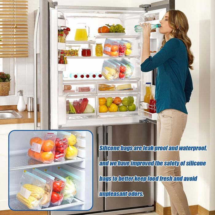 Вакуумні пакети 30 пакетів 10,5 х 19,5/15 х 23/ 32,5 х 26 см ZDNT