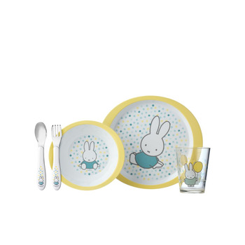 Набір дитячого посуду 5 предметів Miffy Confetti Mepal