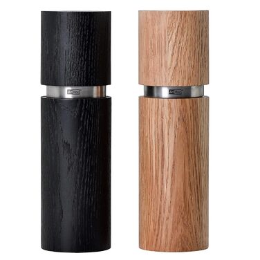 Мельница для перца и соли 20 см, набор 2 предмета, черный/коричневый Textura AdHoc