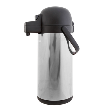 Термос THERMOS AIRPOT зі скляною колбою, помповий, сталевий, 1.9л