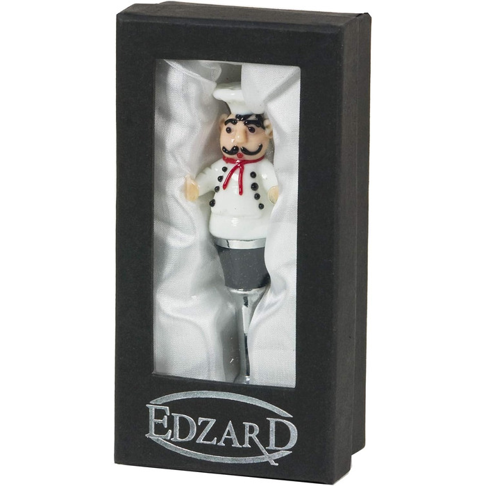 Пробка EDZARD Gourmet для шампанського, вина та ігристого вина, висота 12 см, стиль муранського скла, ручна робота