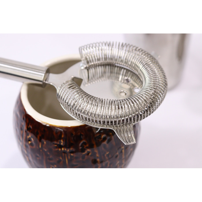 Набор бармена, 8 предметов, сатинированная сталь,  Urbanbar + ПОДАРОК бокал TIKI